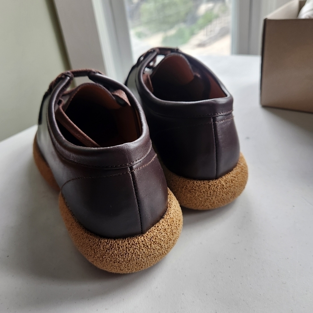 DRIES VAN NOTEN Brown Leather Oxfords 39.5 BNWOB - Picture 9 of 11